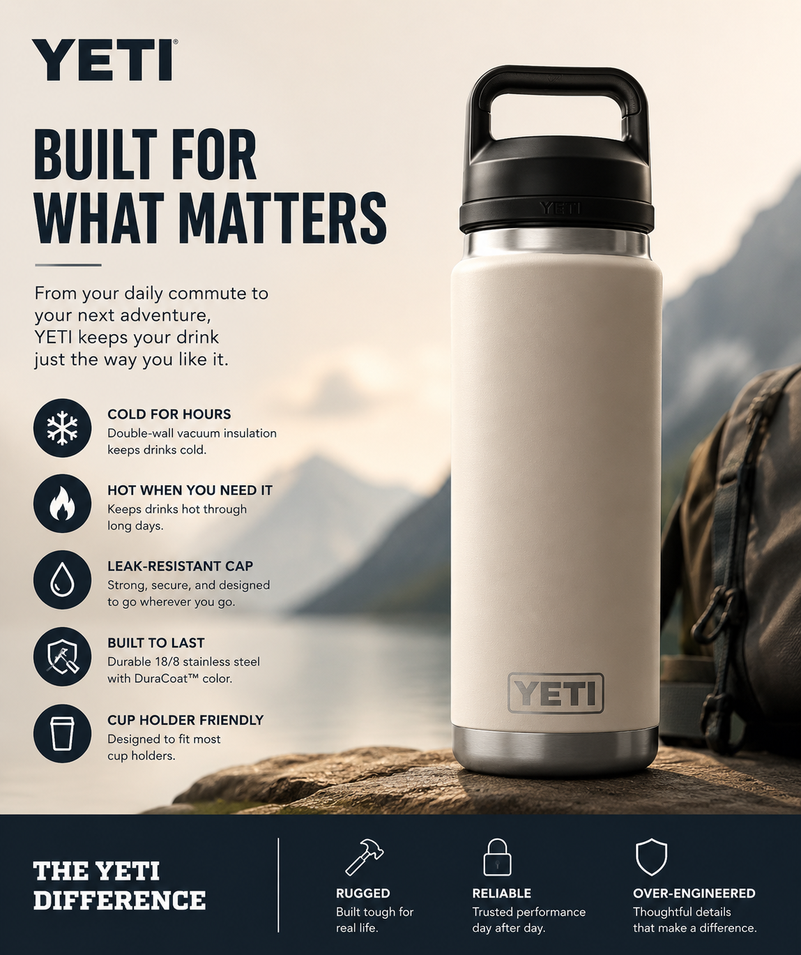 YETI Rambler 26 oz Bottle with Chug Cap product photo