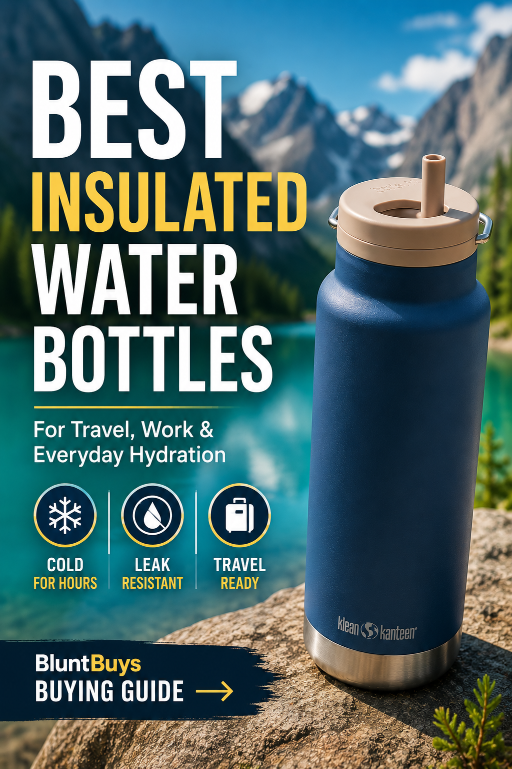 Best Insulated Stainless Steel Water Bottles for Hiking product photo